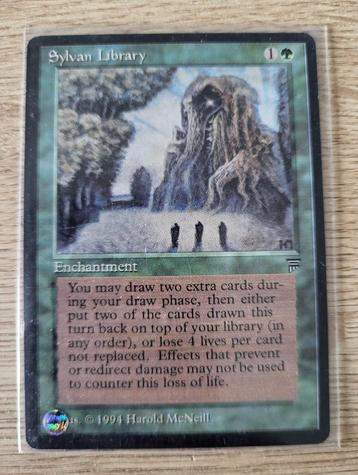 Magic the Gathering:  1x Sylvan Library - Legends beschikbaar voor biedingen