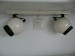 Retro 2-spot kogel lampen / spotjes, Ophalen of Verzenden, Huis en Inrichting