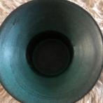 Waxinehouder blauwgroen-grijs aardewerk zeer mooi, Minder dan 25 cm, Overige materialen, Ophalen of Verzenden, Kandelaar