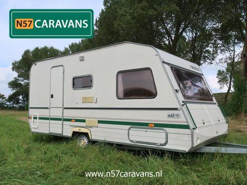 Chateau Contour 445 / 5 persoons / stapelbed, Caravans en Kamperen, Caravans, Bedrijf, tot en met 5, 750 - 1000 kg, Treinzit, Chateau