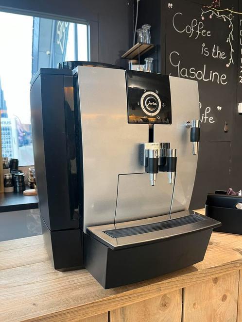 Jura XJ5 - Platina - Gereviseerd - Garantie, Witgoed en Apparatuur, Koffiezetapparaten, Refurbished, Koffiebonen, Koffiemachine