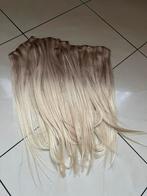 Clip in hair extensions human hair diamond balayage, Ophalen of Verzenden, Nieuw, Pruik of Haarverlenging