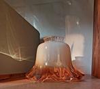 Lampenkap glas Frosted Iriserend glas Parelmoer glas, Ophalen, Rond, Zo goed als nieuw, Crème