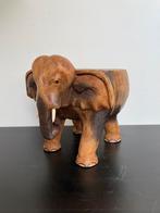 Vintage hardhouten planten standaard, olifant, Ophalen of Verzenden, Huis en Inrichting