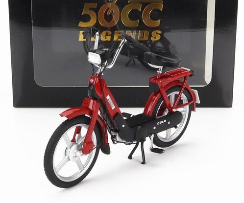 Vespa Piaggio Ciao red brommer 1:10, Hobby en Vrije tijd, Modelauto's | 1:5 tot 1:12, Nieuw, Motor, 1:9 t/m 1:12, Ophalen of Verzenden
