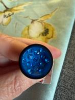 Zsiska Ring - Blauw met Strass, Kunststof, Nieuw, 17 tot 18, Dame