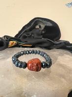 Sodaliet ojime kraal Boeddha beschermt geluk inzicht uniek, Ophalen of Verzenden, Nieuw, Blauw, Met edelsteen