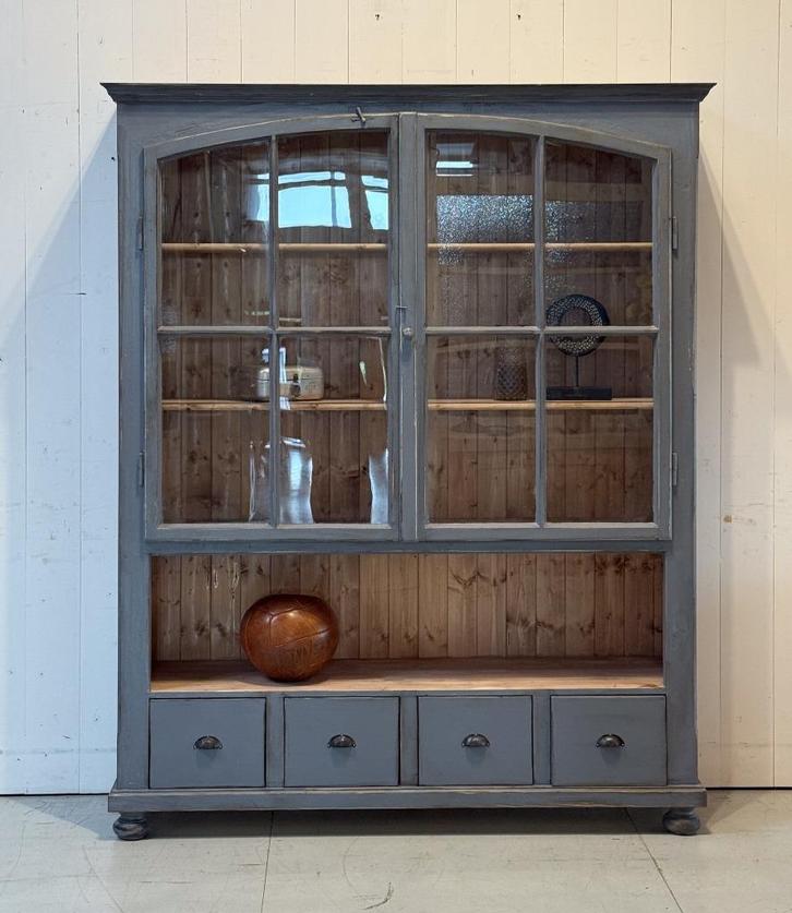 Buffetkast, Vitrinekast, Opbergkast, Vintage kast, Wandkast, Antiek en Kunst, Curiosa en Brocante, Ophalen of Verzenden
