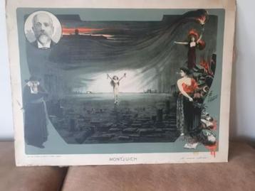 Litho FERMÍN SAGRISTÁ Montjuich, La vision ultime anarchist  beschikbaar voor biedingen