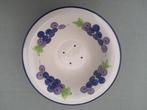 Fruittestje / Fruittest met onderbord en druiven decoratie, Ophalen of Verzenden