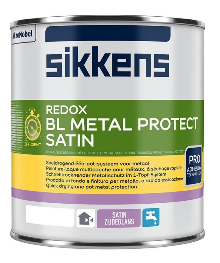 Sikkens Redox BL Metal Protect Satin, Doe-het-zelf en Verbouw, Verf, Beits en Lak, Nieuw, Lak, Minder dan 5 liter, Overige kleuren