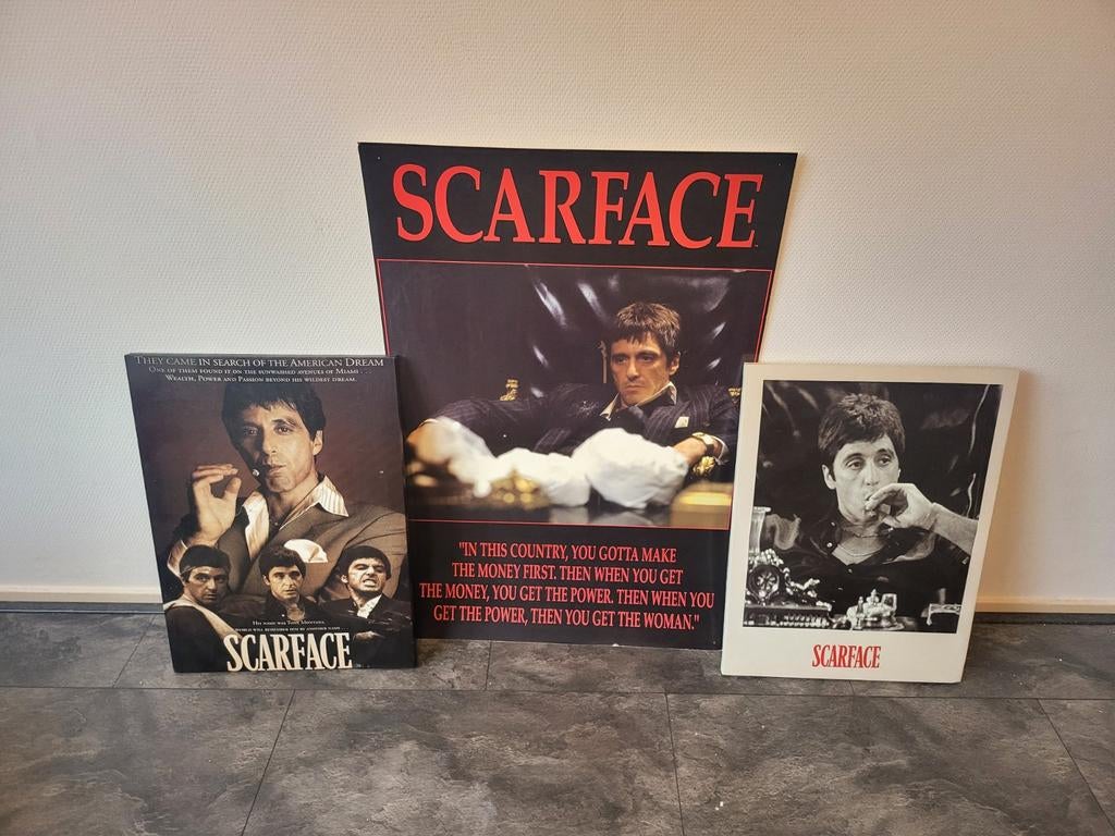 Canvas Scarface, Ophalen, Foto of Poster, Minder dan 50 cm