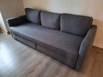 Friheten - Grijze Ikea slaapbank, Gebruikt, Tweepersoons, 200 cm, Grijs
