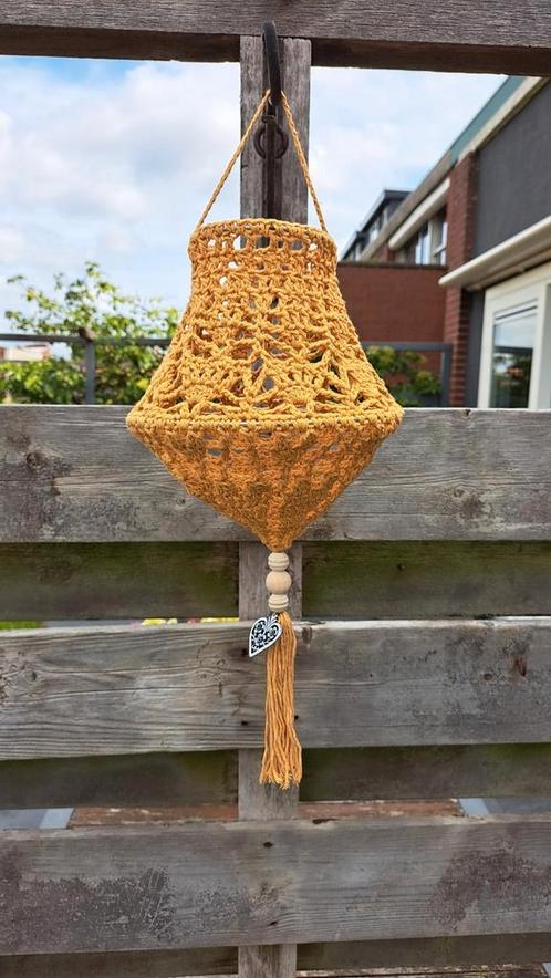 Gehaakte lamp, kroonluchter, Huis en Inrichting, Lampen | Kroonluchters, Nieuw, Ophalen of Verzenden