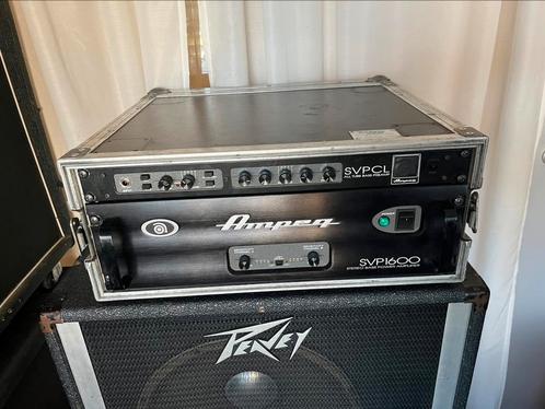 Ampeg SVPCL preamp + SVP1600 poweramp, Muziek en Instrumenten, Versterkers | Bas en Gitaar, Gebruikt, Basgitaar, 100 watt of meer