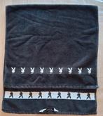 Playboy handdoek , zwart/ wit, 45x95cm, Ophalen of Verzenden, Zo goed als nieuw, Zwart, Handdoek