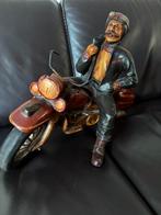 Man op Harley davidson, Antiek en Kunst, Ophalen of Verzenden