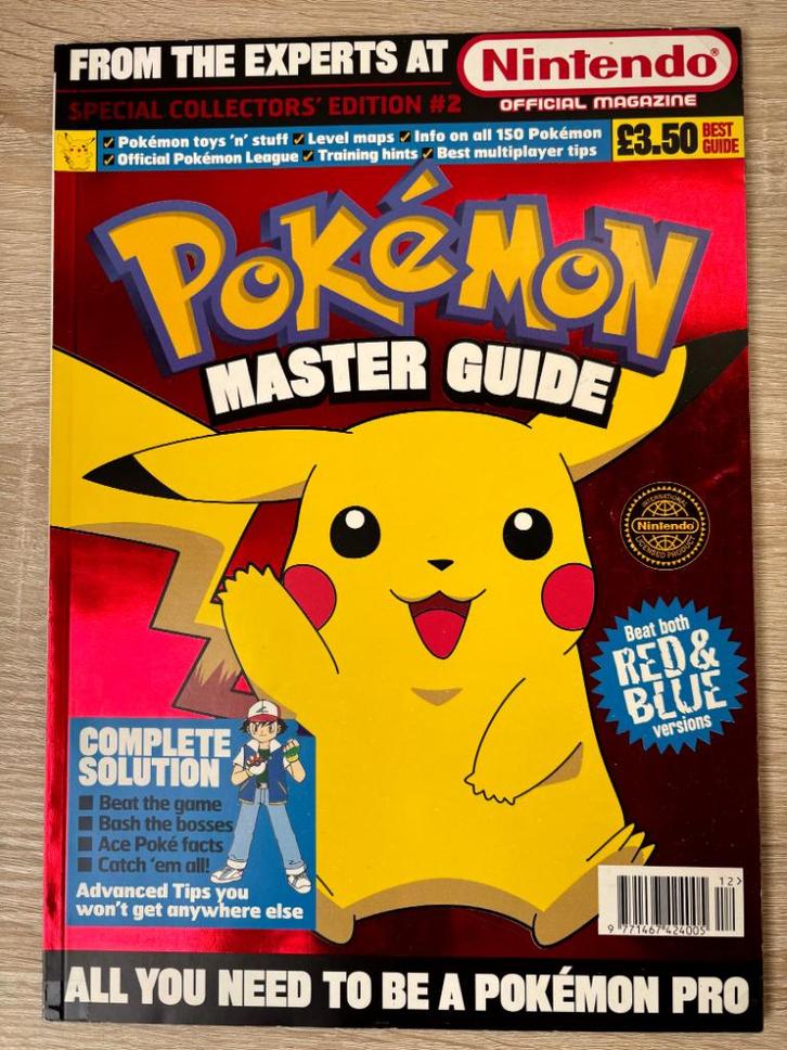 Pokémon Red & Blue Master Guide Nintendo Official Magazine, Spelcomputers en Games, Games | Nintendo Game Boy, Zo goed als nieuw
