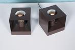 Space age kubus tafellamp 70s l cubic wall scone Philips, Ophalen of Verzenden, Gebruikt, Metaal, Space age