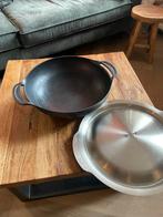 Weber Gietijzeren Wokpan met Deksel, Tuin en Terras, Ophalen, Zo goed als nieuw