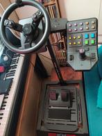 Logitech Saitek Farming console + Next Level stand, compleet, Computers en Software, Ophalen of Verzenden, Zo goed als nieuw