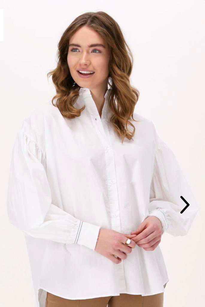 Mooie witte blouse van 10days izgst, Kleding | Dames, Blouses en Tunieken, Zo goed als nieuw, Maat 36 (S), Wit, Ophalen of Verzenden