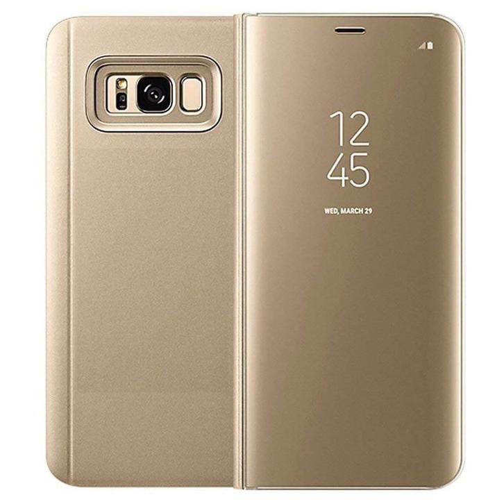 Clear View cover Samsung Galaxy S8 zwart goud rose/goud, Telecommunicatie, Mobiele telefoons | Hoesjes en Frontjes | Samsung, Nieuw