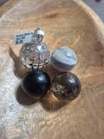 Zilveren Pendant met Bergkristal en Extra Bollen, Ophalen of Verzenden, Nieuw