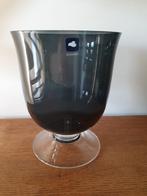 Handgemaakte glazen vaas - Uniek stuk van het merk Leonardo., Zwart, Ophalen of Verzenden, Minder dan 50 cm, Glas