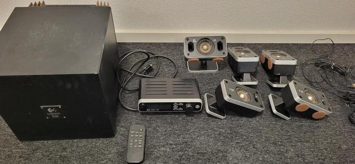 Logitech Z-5400 5.1 DD, THX, DTS, Audio, Tv en Foto, Home Cinema-sets, Gebruikt, Overige spelers, 5.1-systeem, 70 watt of meer