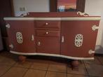 Grote Vintage Commode met Opstaande Rand, Huis en Inrichting, Kasten | Dressoirs, Ophalen, Gebruikt, 150 tot 200 cm, Met lade(s)