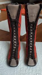 Mooie suède laarzen, Ophalen, Hoge laarzen, Bruin, Zo goed als nieuw