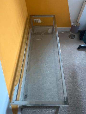 Glazen Salontafel 150x50cm beschikbaar voor biedingen