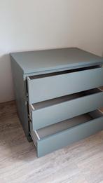 Ikea Malm ladekast 3 lades grijs groen, Huis en Inrichting, Kasten | Ladekasten, Ophalen, 50 tot 100 cm, Zo goed als nieuw, 3 of 4 laden