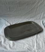 Vintage RVS rechthoekige serveerschaal jaren 70 bistrostijl, Huis en Inrichting, Keuken | Servies, Ophalen, Overige materialen