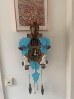 Bruin/blauwe Koekoeksklok met vogel Quartz, Ophalen
