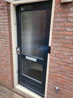 Hardhouten buitendeur (linksdraaiend), Doe-het-zelf en Verbouw, Deuren en Horren, Ophalen, Gebruikt, 80 tot 100 cm, Buitendeur