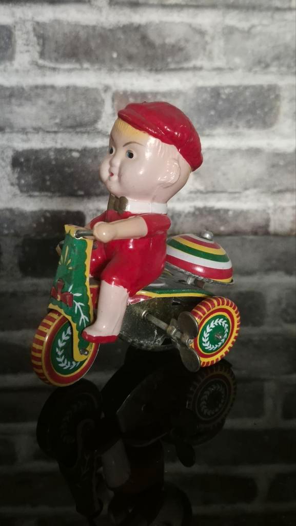 Vintage Blikken Driewieler Speelgoed, Antiek en Kunst, Antiek | Speelgoed, Ophalen of Verzenden