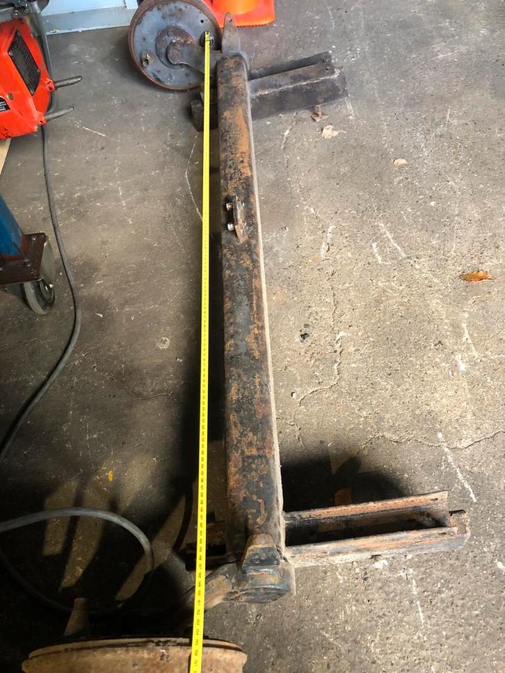 Aanhanger AS  geremd met velgen, Auto diversen, Aanhangwagen-onderdelen, Gebruikt, Ophalen