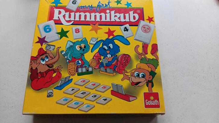 My first rummicub., Hobby en Vrije tijd, Gezelschapsspellen | Bordspellen, Zo goed als nieuw, Een of twee spelers, Drie of vier spelers