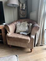 Schapenlederen fauteuil, Huis en Inrichting, Fauteuils, Gebruikt, Ophalen of Verzenden, Landelijk, 75 tot 100 cm