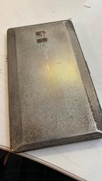 Art Deco vintage Han Bro Silver Plated Cigarette Case 11x8cm, Ophalen of Verzenden