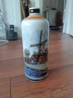 Polychroom fles molen/dorpje aan het water ca. 21,5 cm hoog, Ophalen of Verzenden