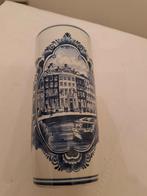 Porseleinen Vaas met Craquelé en Amsterdams Grachtengezicht, Antiek en Kunst, Antiek | Vazen, Ophalen of Verzenden