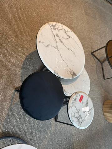 Salon tagel marmer set van 4 beschikbaar voor biedingen
