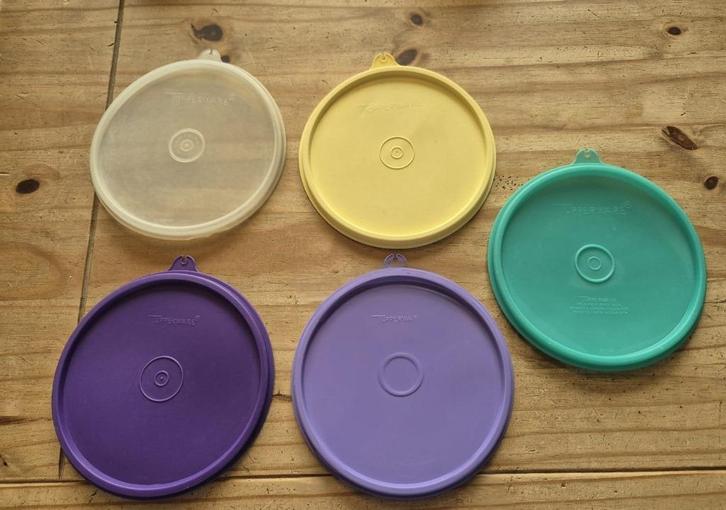 Tupperware deksels 227-rond Ø 16,5cm **diverse kleuren**, Huis en Inrichting, Keuken | Tupperware, Nieuw, Overige typen, Blauw