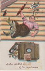 Leporello 1922 Zojuist goed in Keulen aangekomen?, Verzamelen, Ansichtkaarten | Themakaarten, Verzenden, 1920 tot 1940, Gelopen