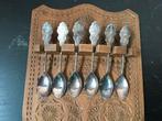 Antiek Fries lepelrek met verzilverde lepeltjes, Antiek en Kunst, Ophalen of Verzenden