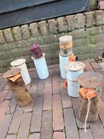 Kaarsen & Kandelaars - Sfeervolle Set, Ophalen, Gebruikt, Bruin, Hout