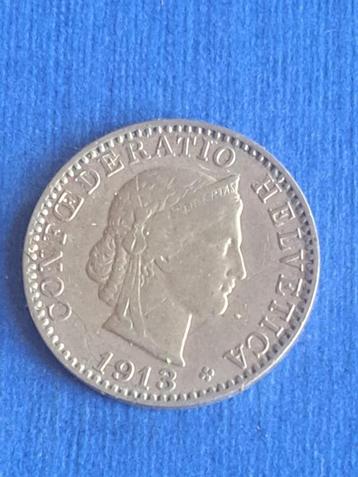 1913 Zwitserland 20 rappen beschikbaar voor biedingen